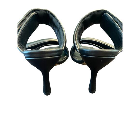 Gia Borghini X Pernille Teisbaek Perni Heel Sandals Square Toe Leather Velcro 36 - Picture 9 of 13